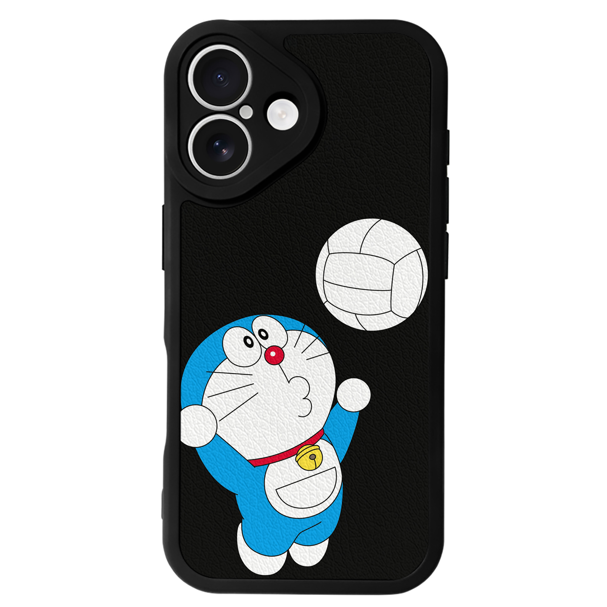 （画像用） ドラえもん Doraemon 【iPhone 16シリーズ対応】シリコンスマホケース（レザー調） 材質：シリコン